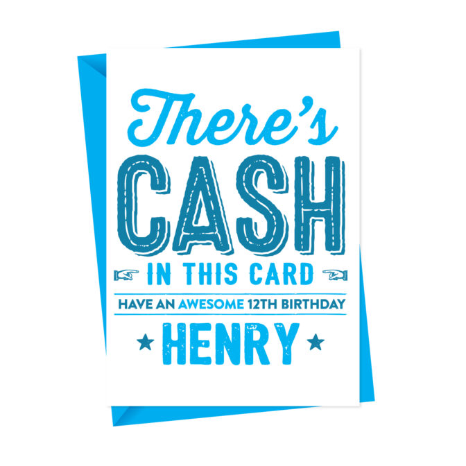 Personalised Birthday Cash Card