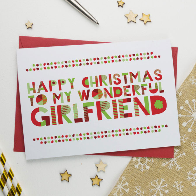 Wonderful Girlfriend Christmas Card
