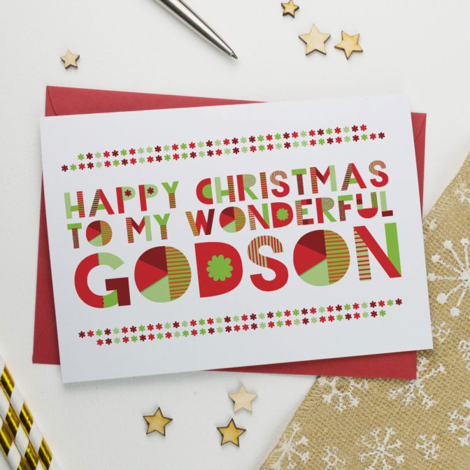 Wonderful Godson Christmas Card