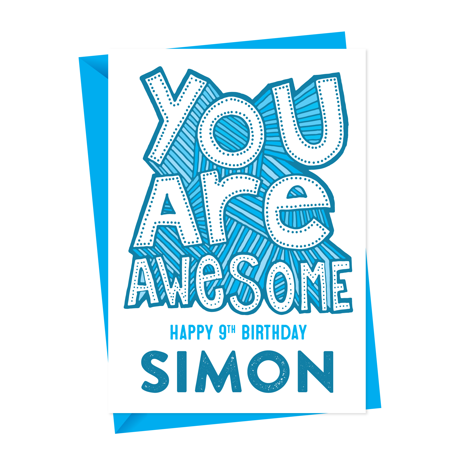 You Are Awesome Personalised Card
