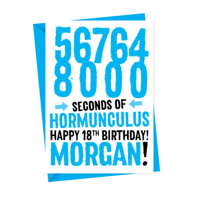 Your Age In Seconds Personalised Birthday Card