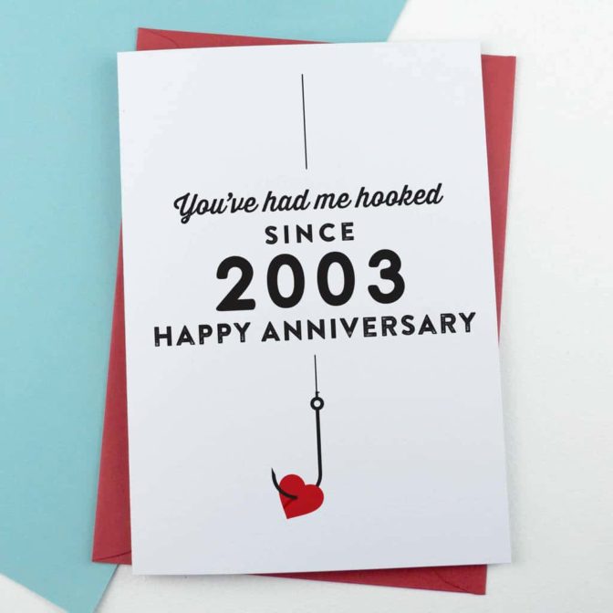 Anniversary Card For Fisherman / Fisherwoman