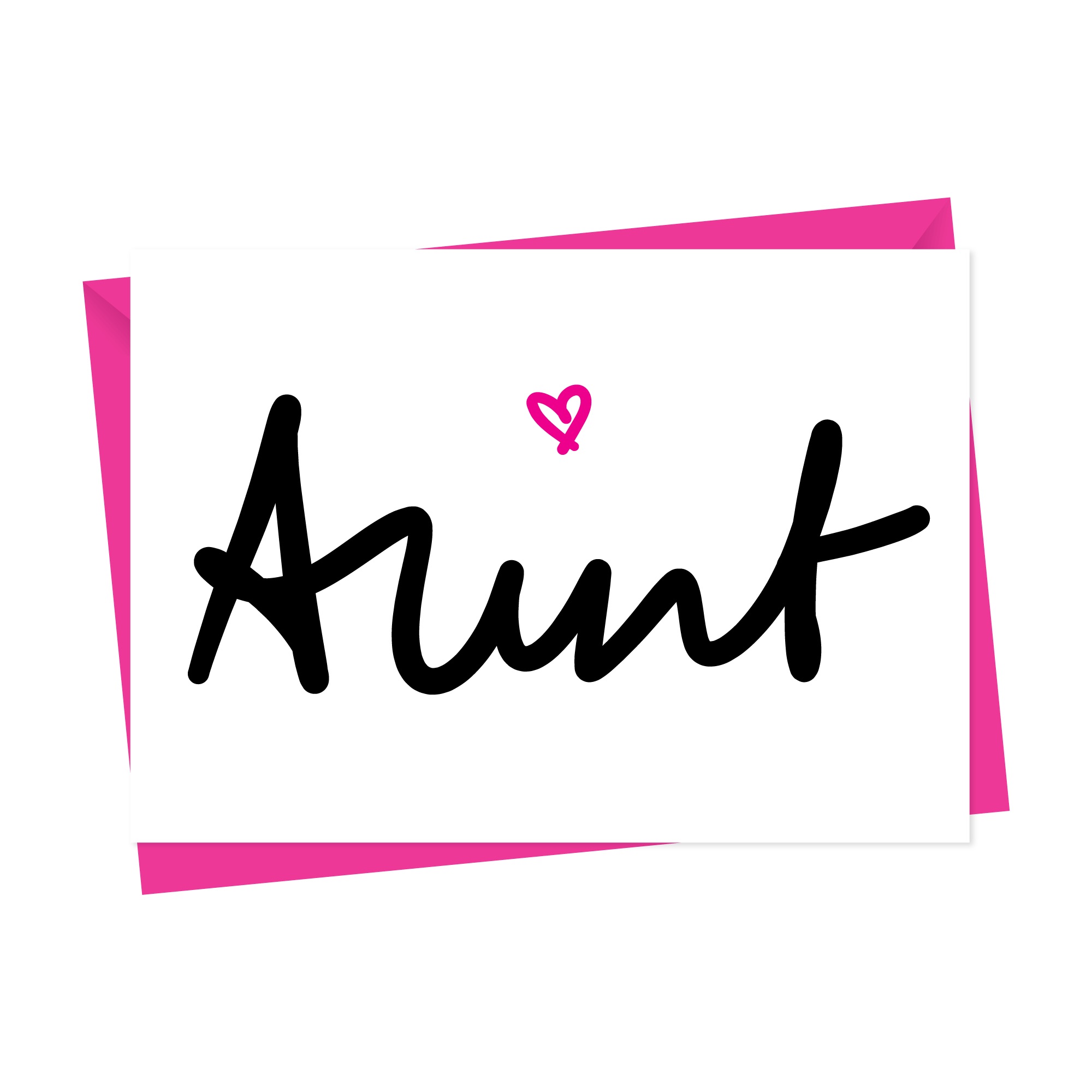 Aunt or Auntie Sketch Birthday Card
