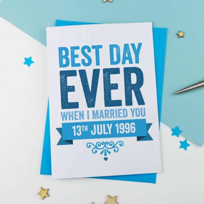 Best Day Ever Personalised Anniversary Card