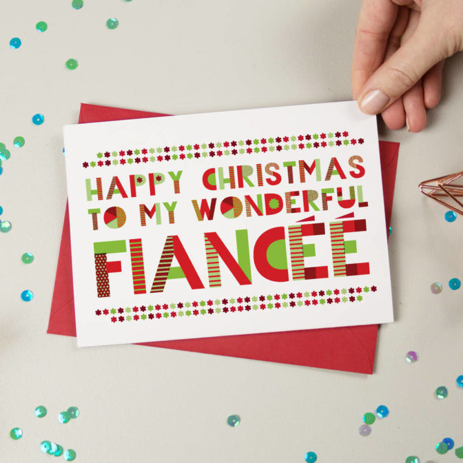 Wonderful Fiance or Fiancee Christmas Card