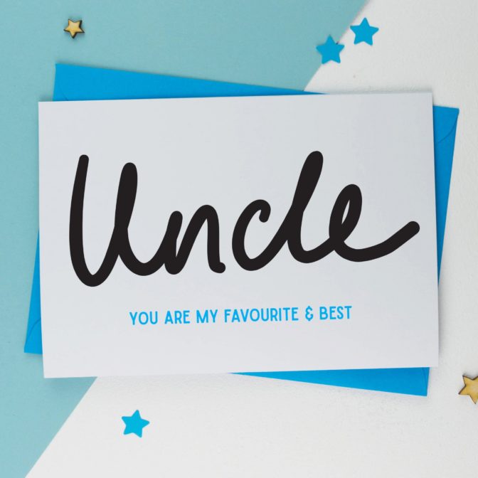 Uncle Sketch Birthday Card