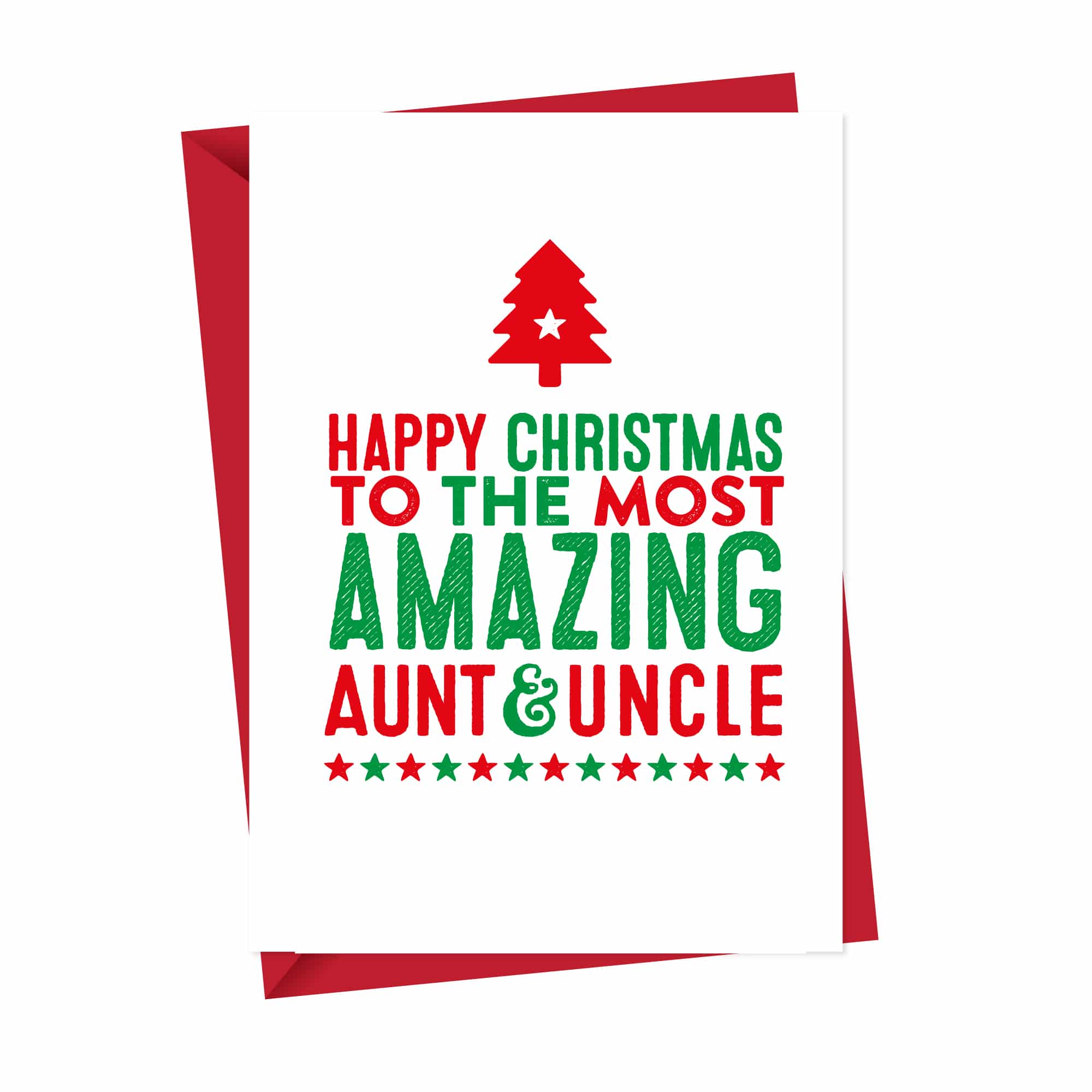 Amazing Aunt & Uncle Christmas Card