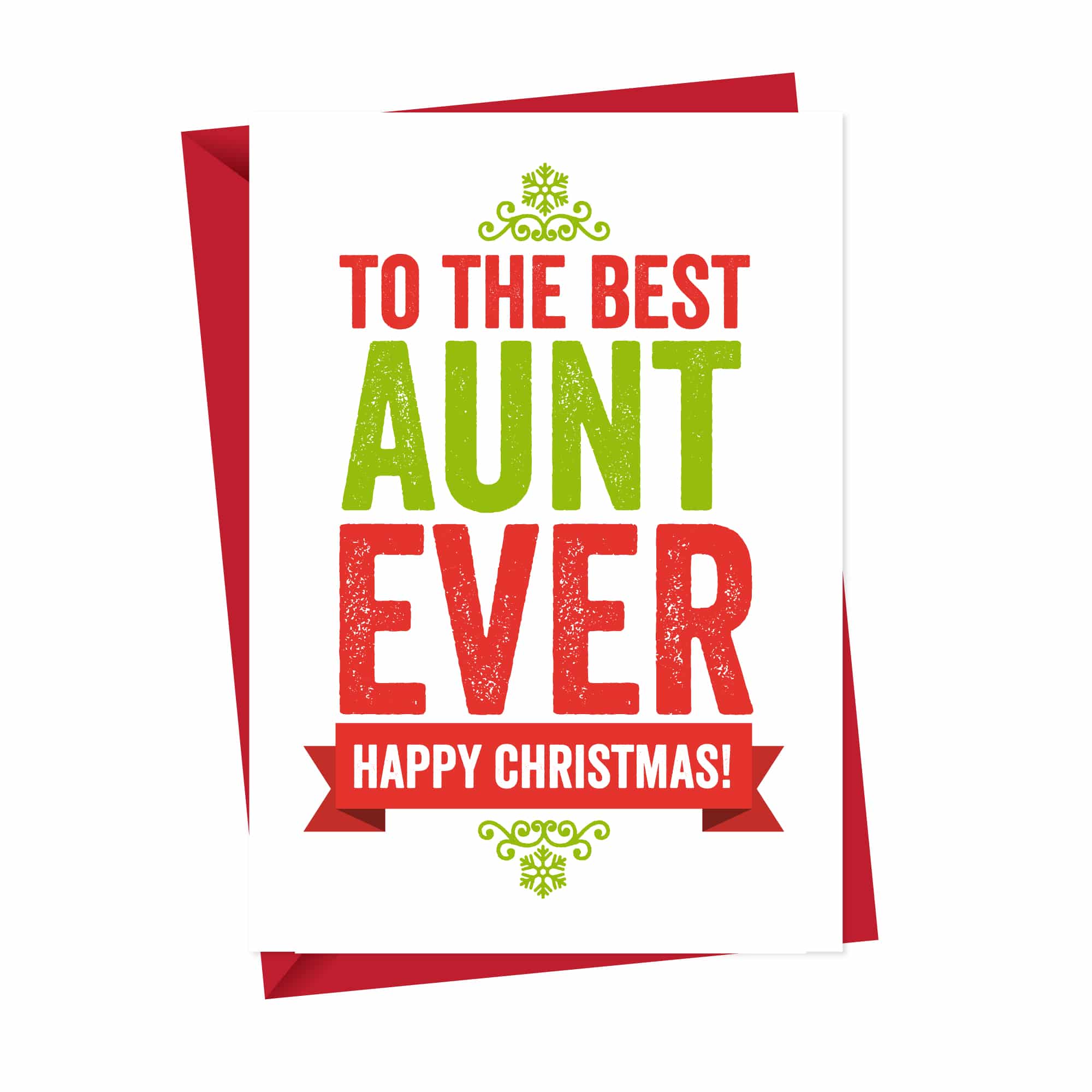 Christmas card for Aunt