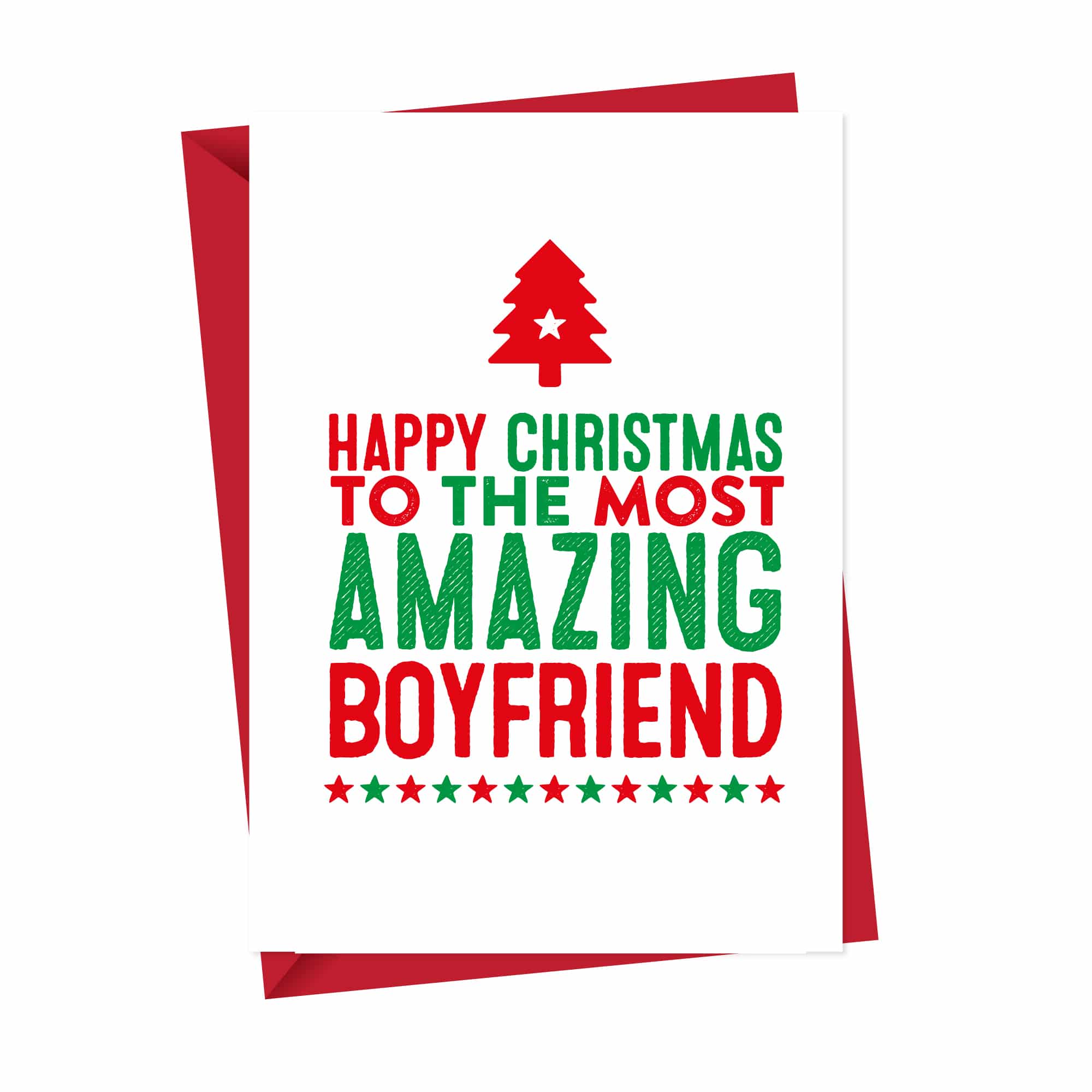 Amazing Boyfriend Christmas Card