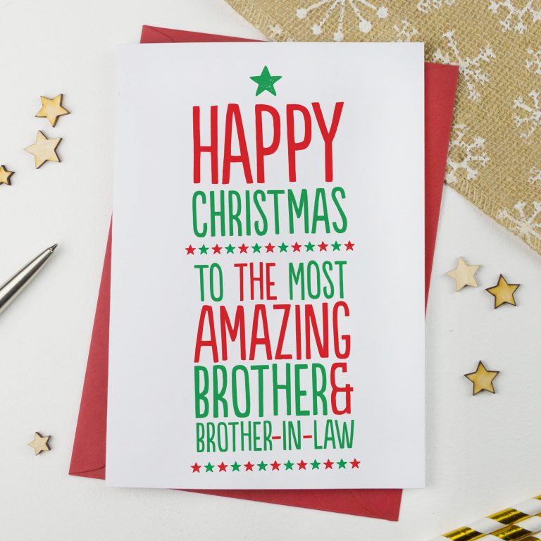 Amazing Brother and Brother in Law Xmas Card