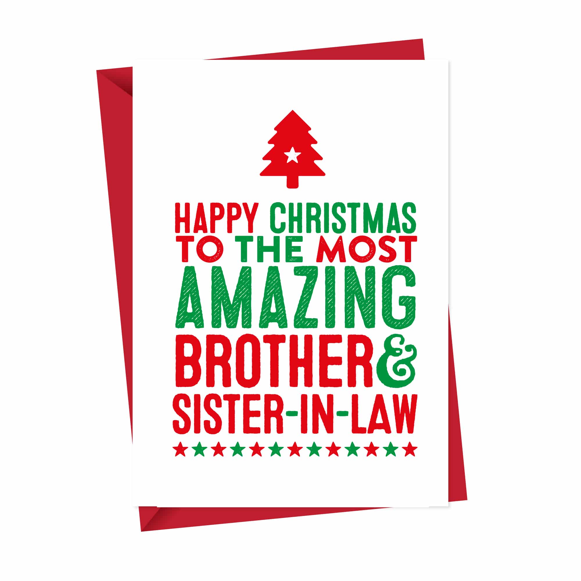 Amazing Brother & Sister in Law Christmas Card