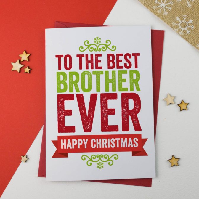 Christmas card for Brother