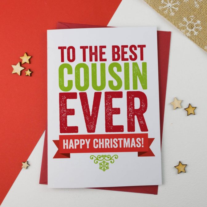 Christmas card for Cousin