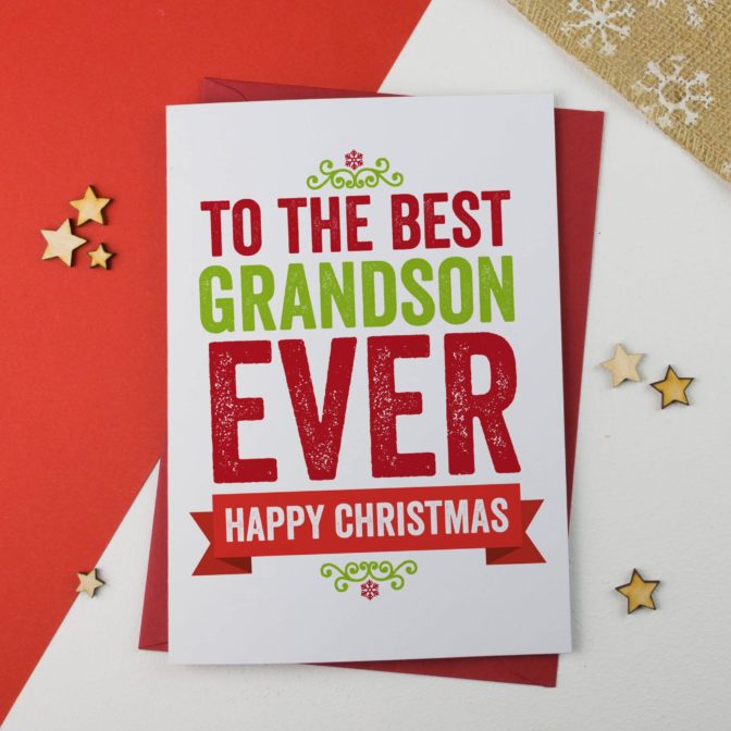 Christmas card for Grandson