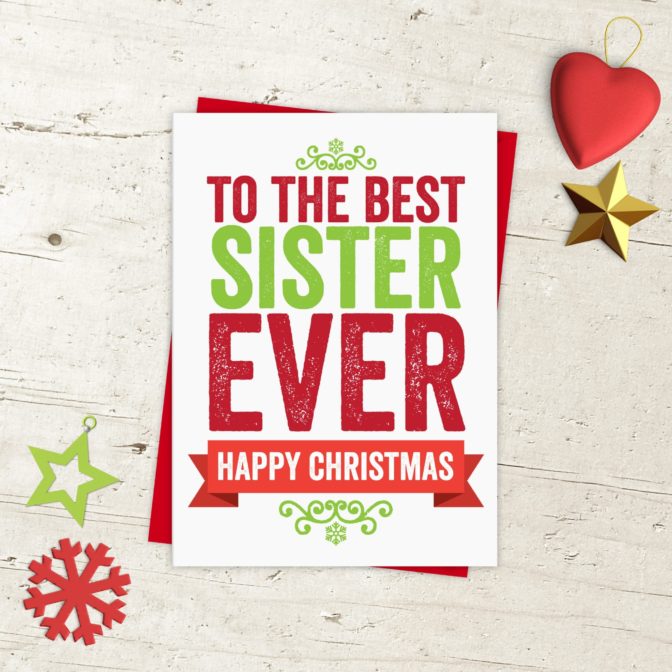 Christmas card for Sister
