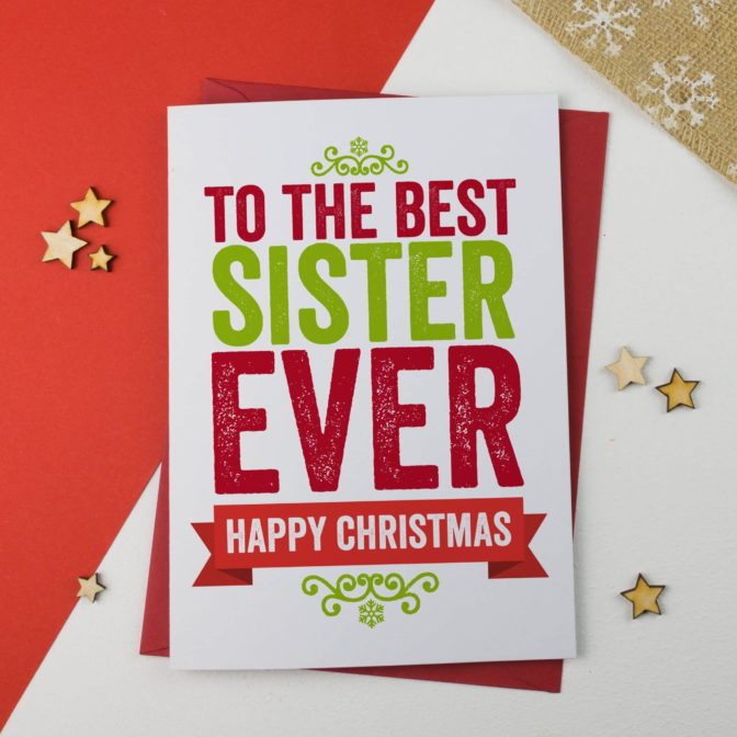 Christmas card for Sister