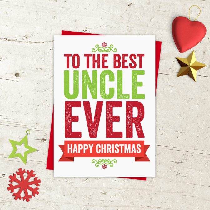 Christmas card for Uncle