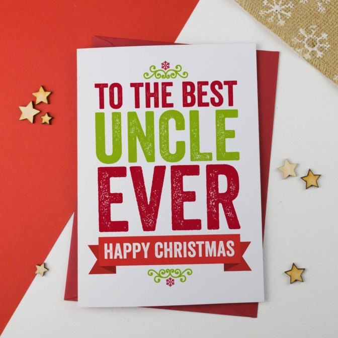Christmas card for Uncle