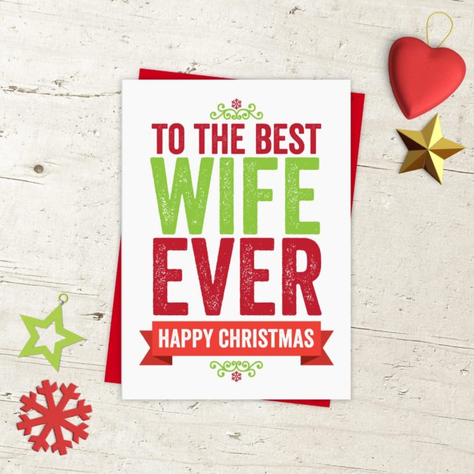 Christmas card for Wife
