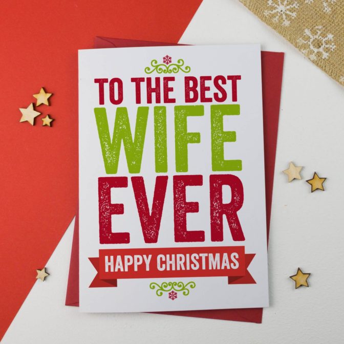 Christmas card for Wife
