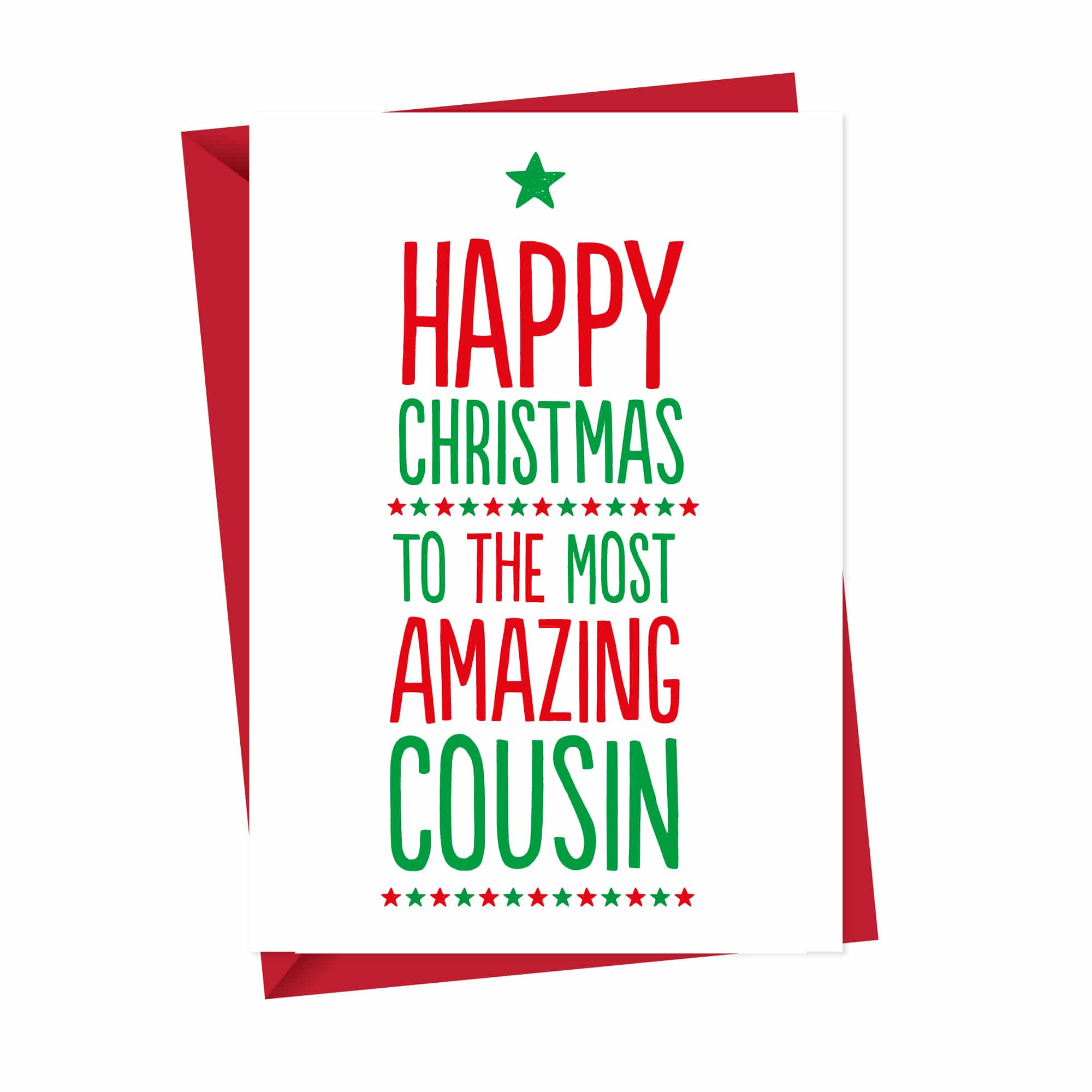 Amazing Cousin Xmas Card