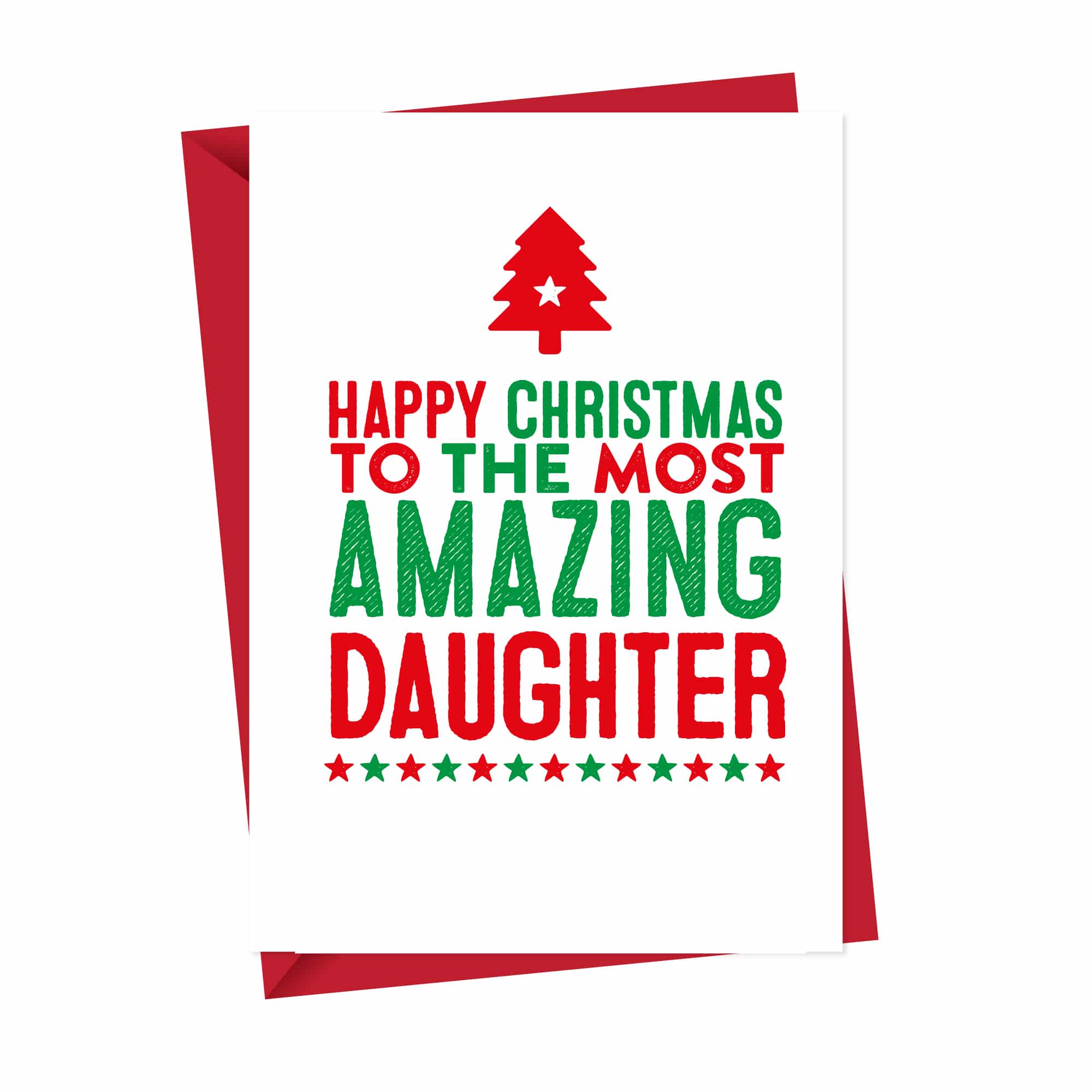 Amazing Daughter Christmas Card