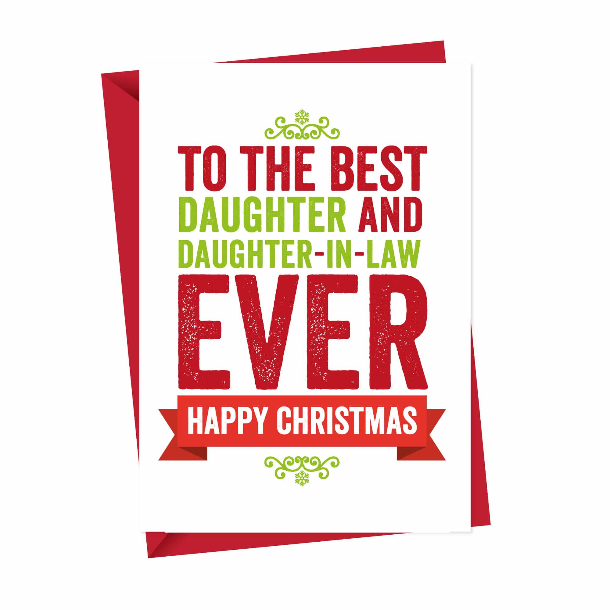 Christmas card for Daughter and Daughter in Law