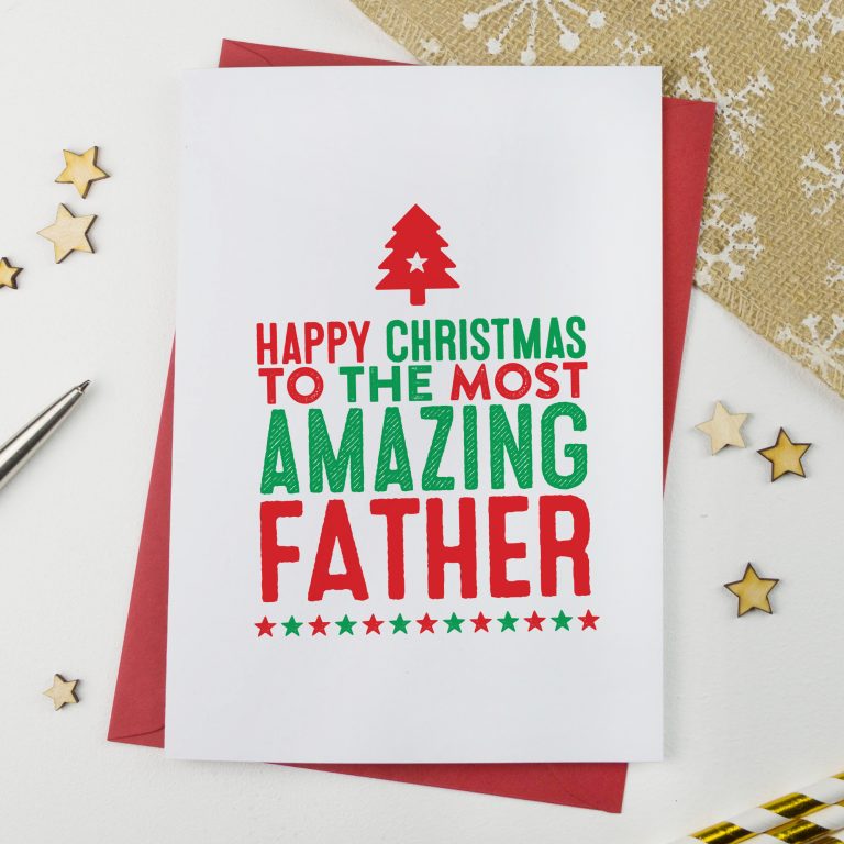 Amazing Dad/Daddy/Father Christmas Card
