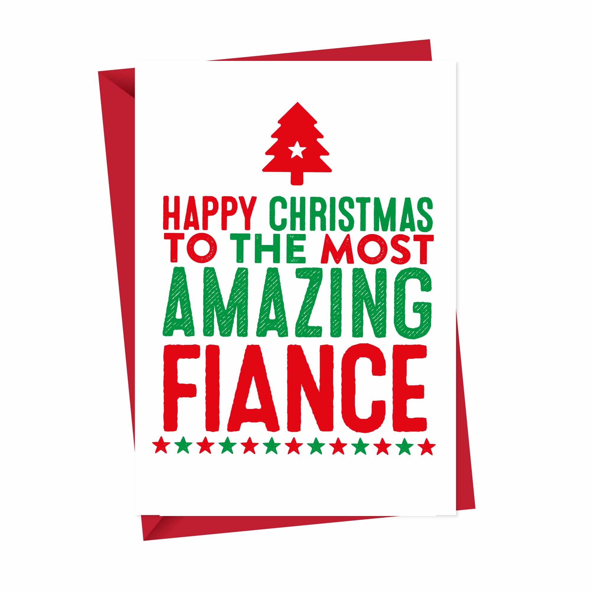 Amazing Fiance Christmas Card