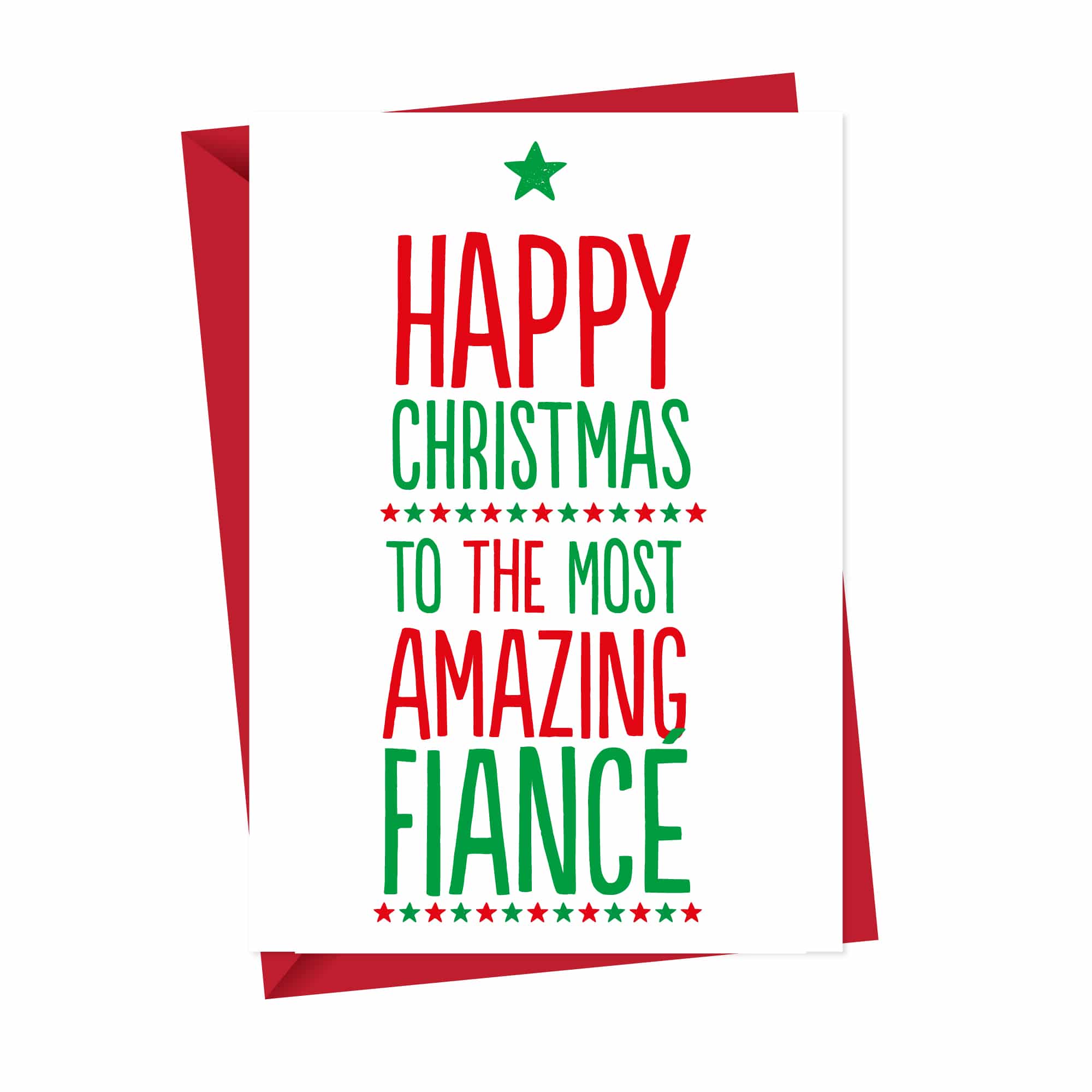 Amazing Fiancé Xmas Card