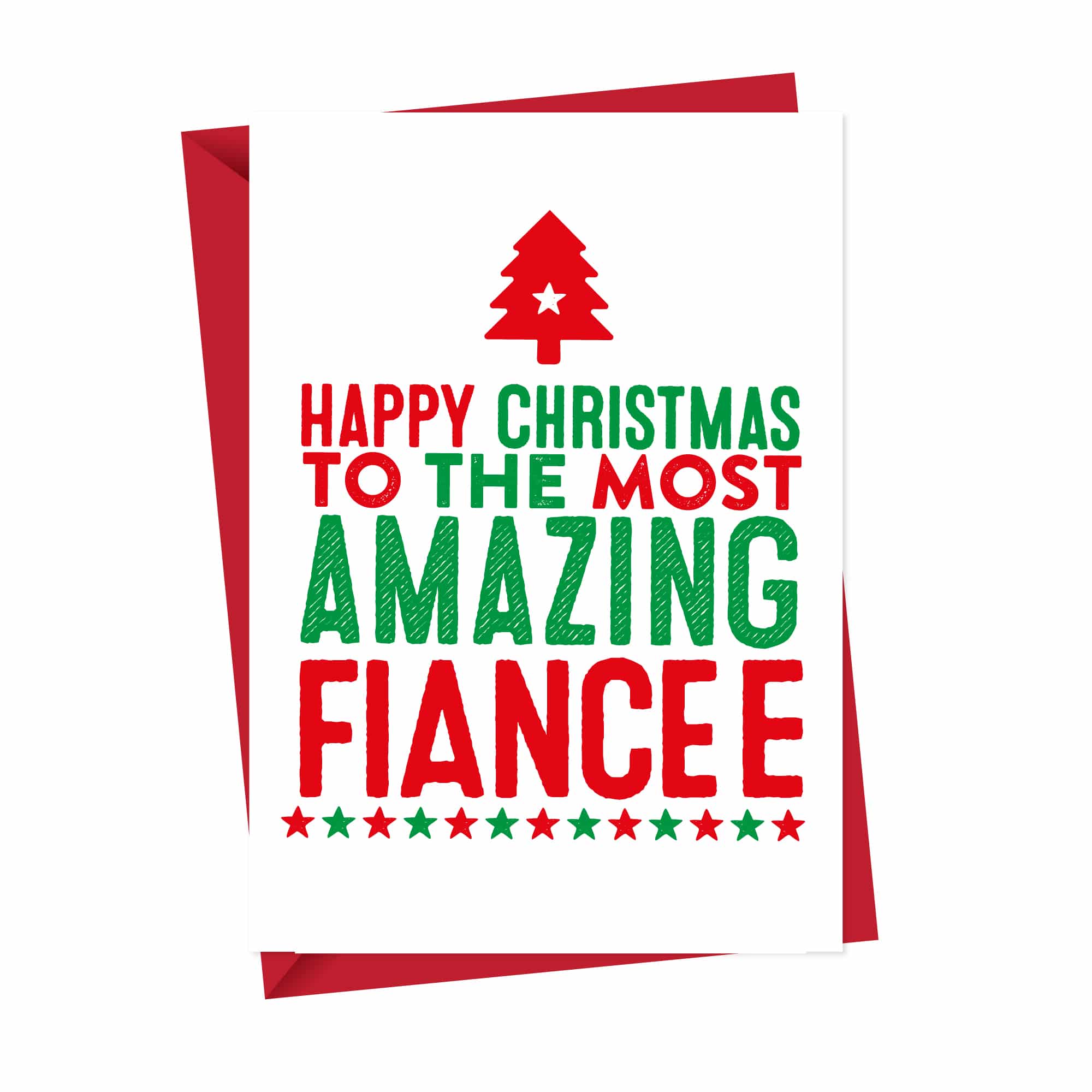 Amazing Fiancee Christmas Card