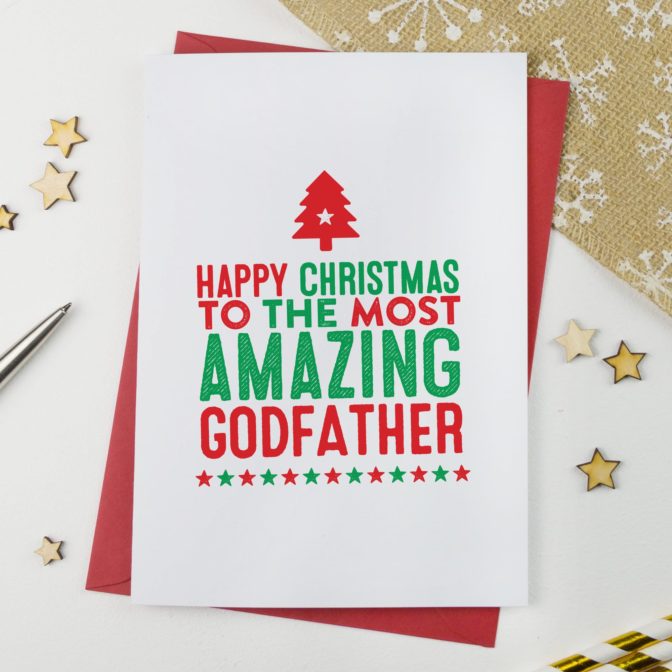 Amazing Godfather Christmas Card