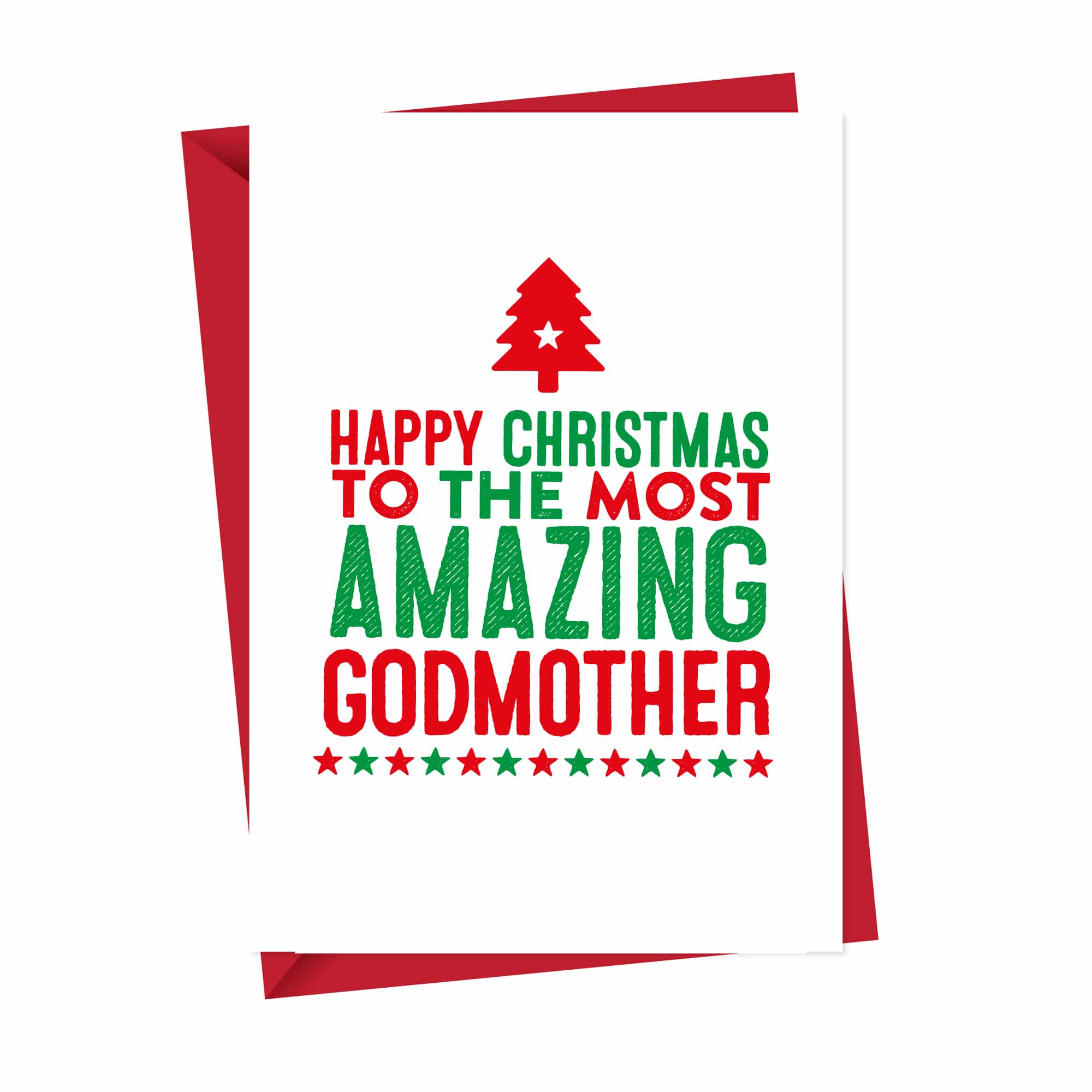 Amazing Godmother Christmas Card