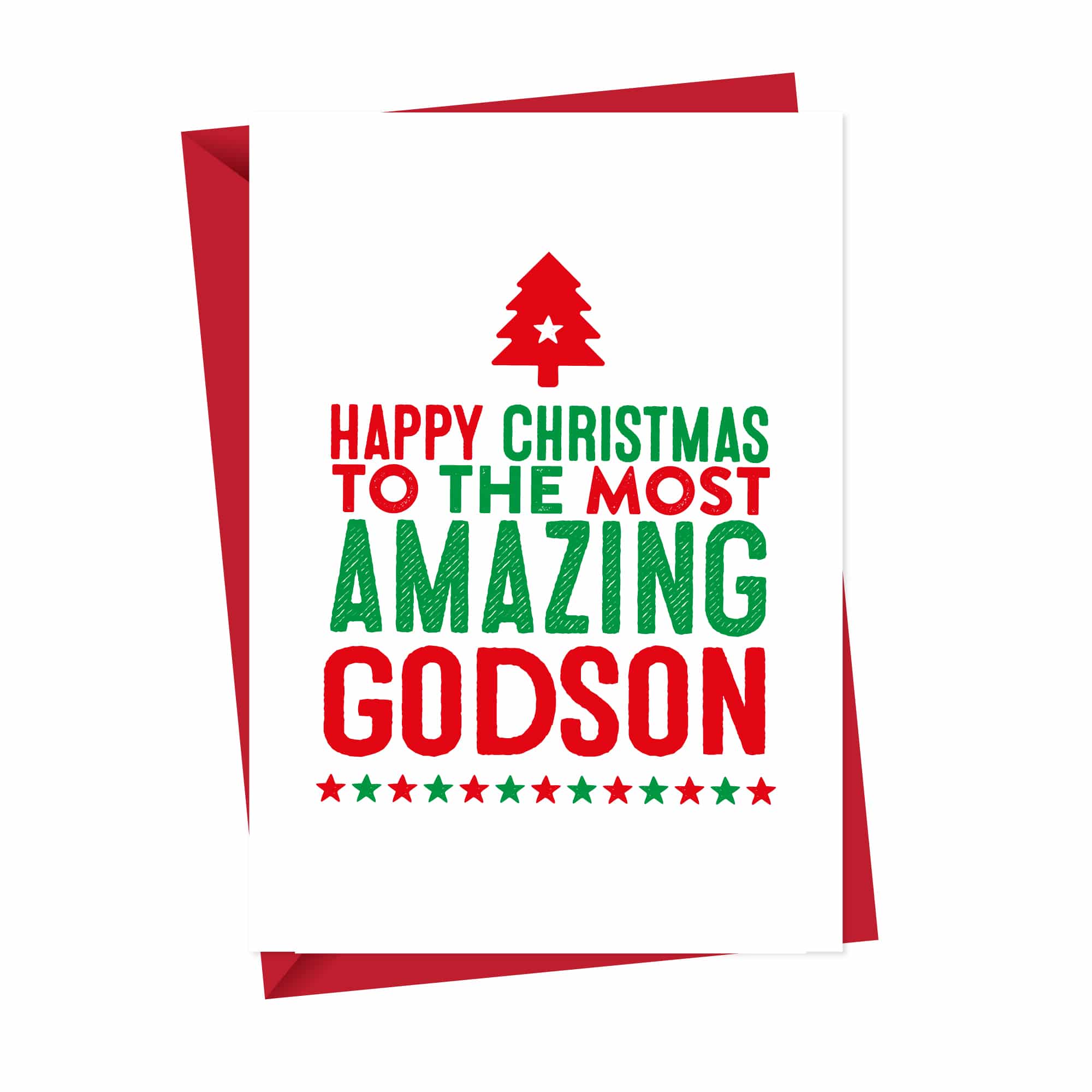 Amazing Godson Christmas Card