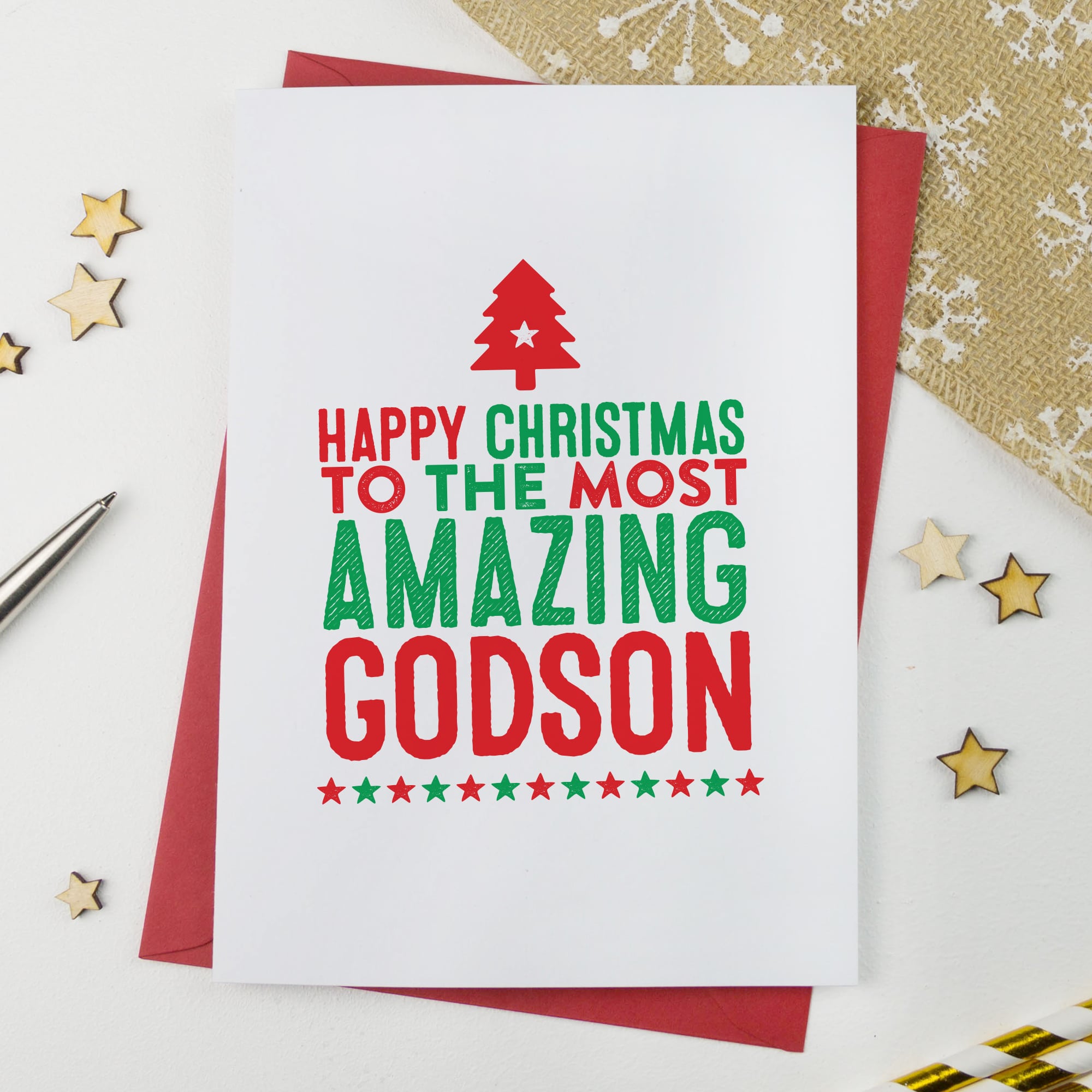 Greeting Cards for Godson - a range of personalised cards for Godson.