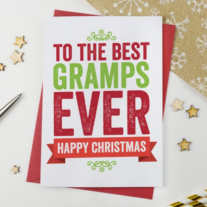 Christmas card for Grampa