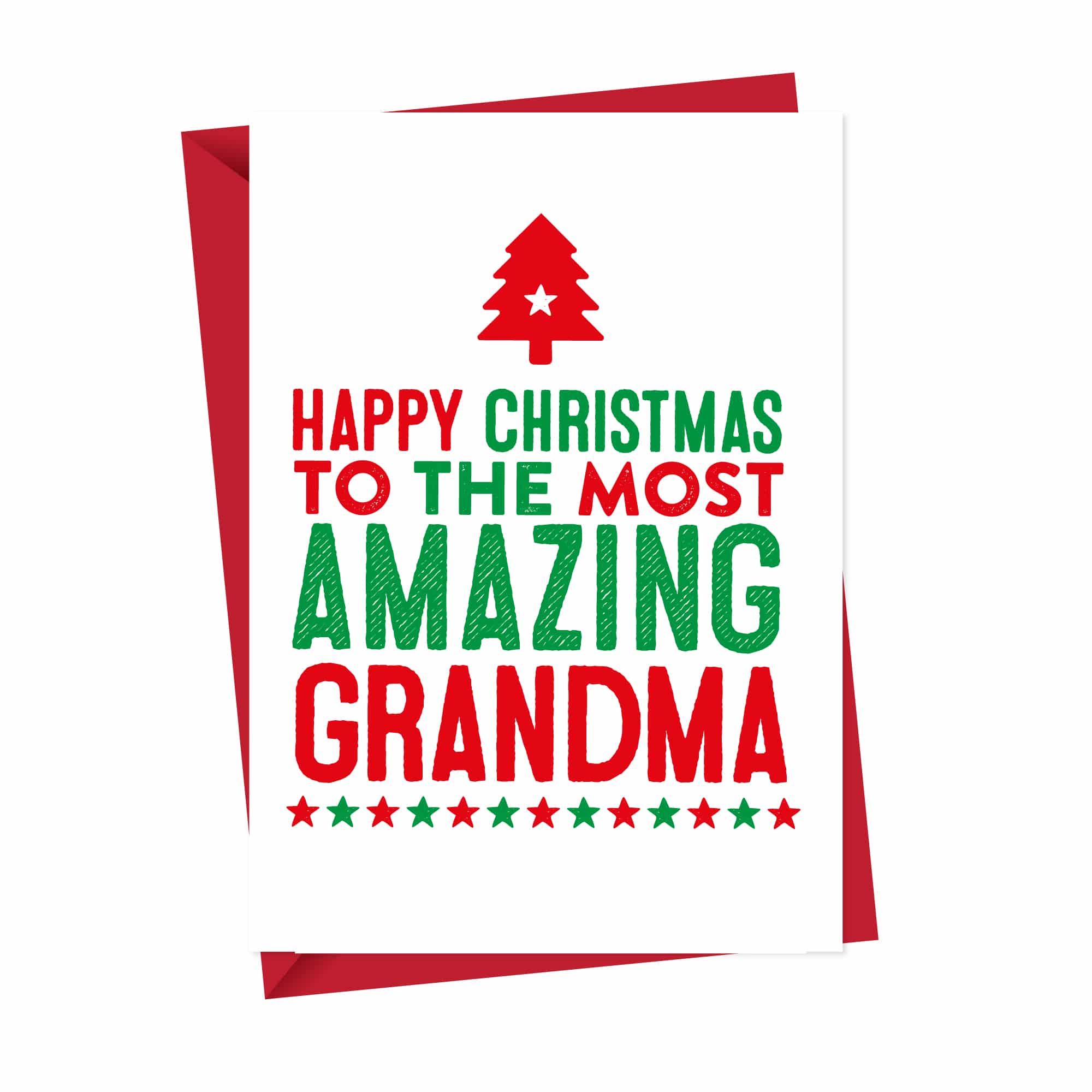 Amazing Grandma Christmas Card