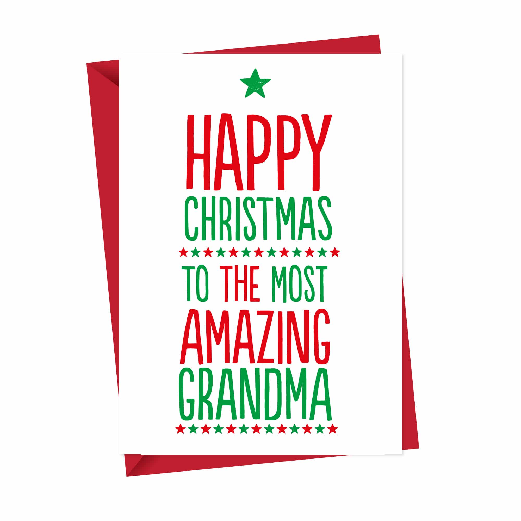 Amazing Grandma Xmas Card
