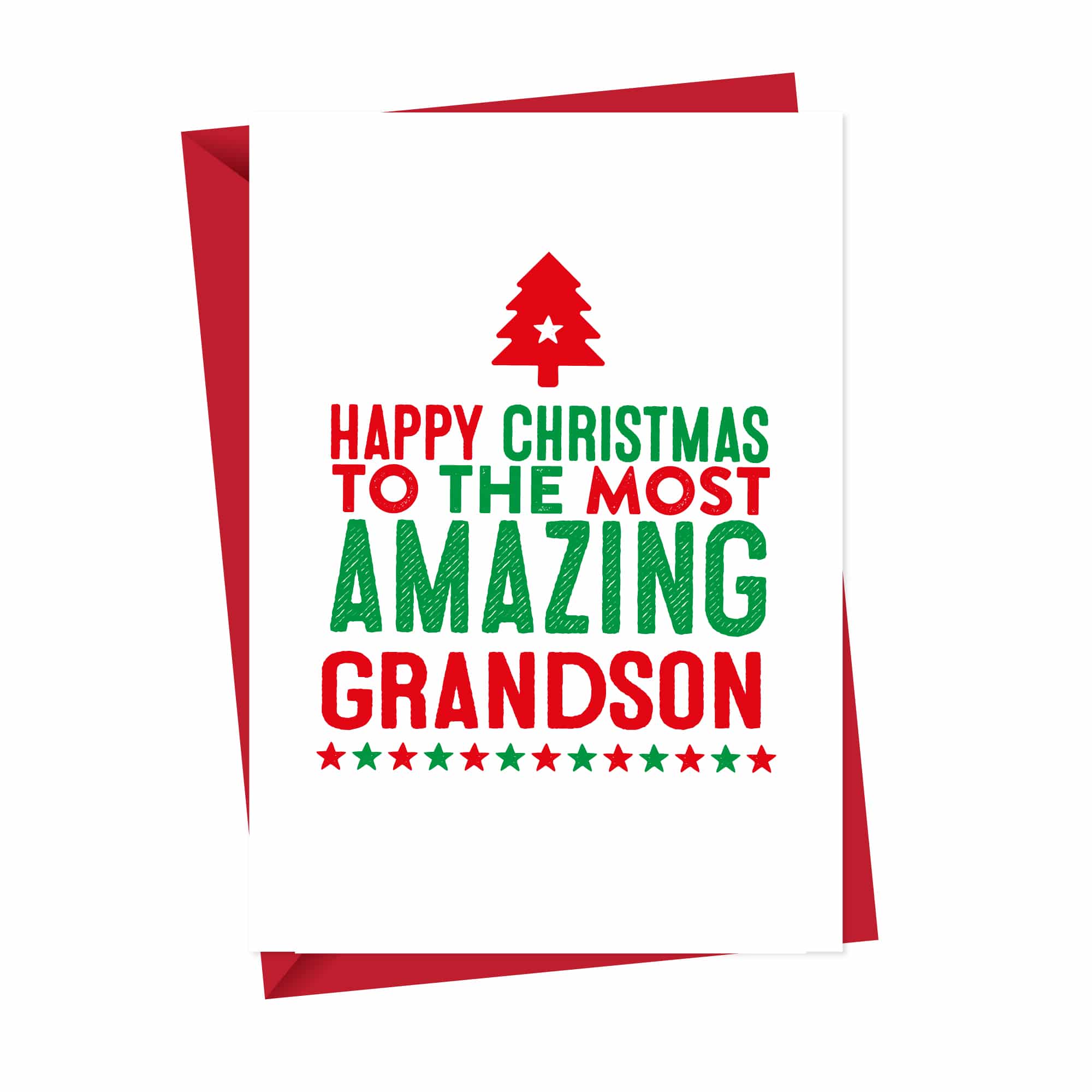 Amazing Grandson Christmas Card