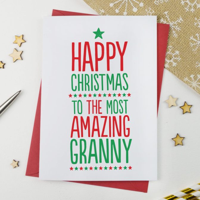 Amazing Grandma Xmas Card