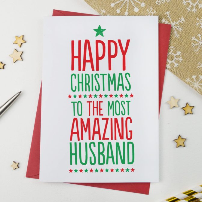 Amazing Husband Xmas Card