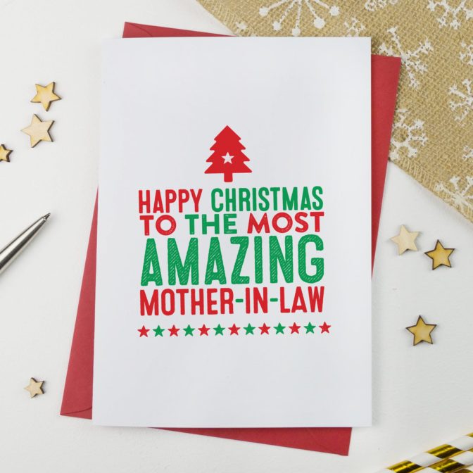 Amazing Mother in Law Christmas Card