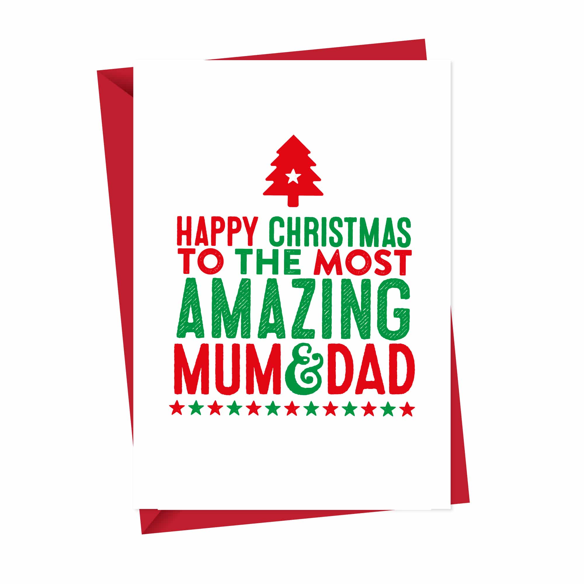 Amazing Mum & Dad Christmas Card