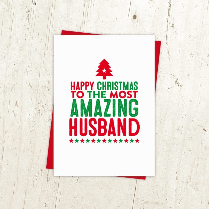 Amazing Husband Christmas Card