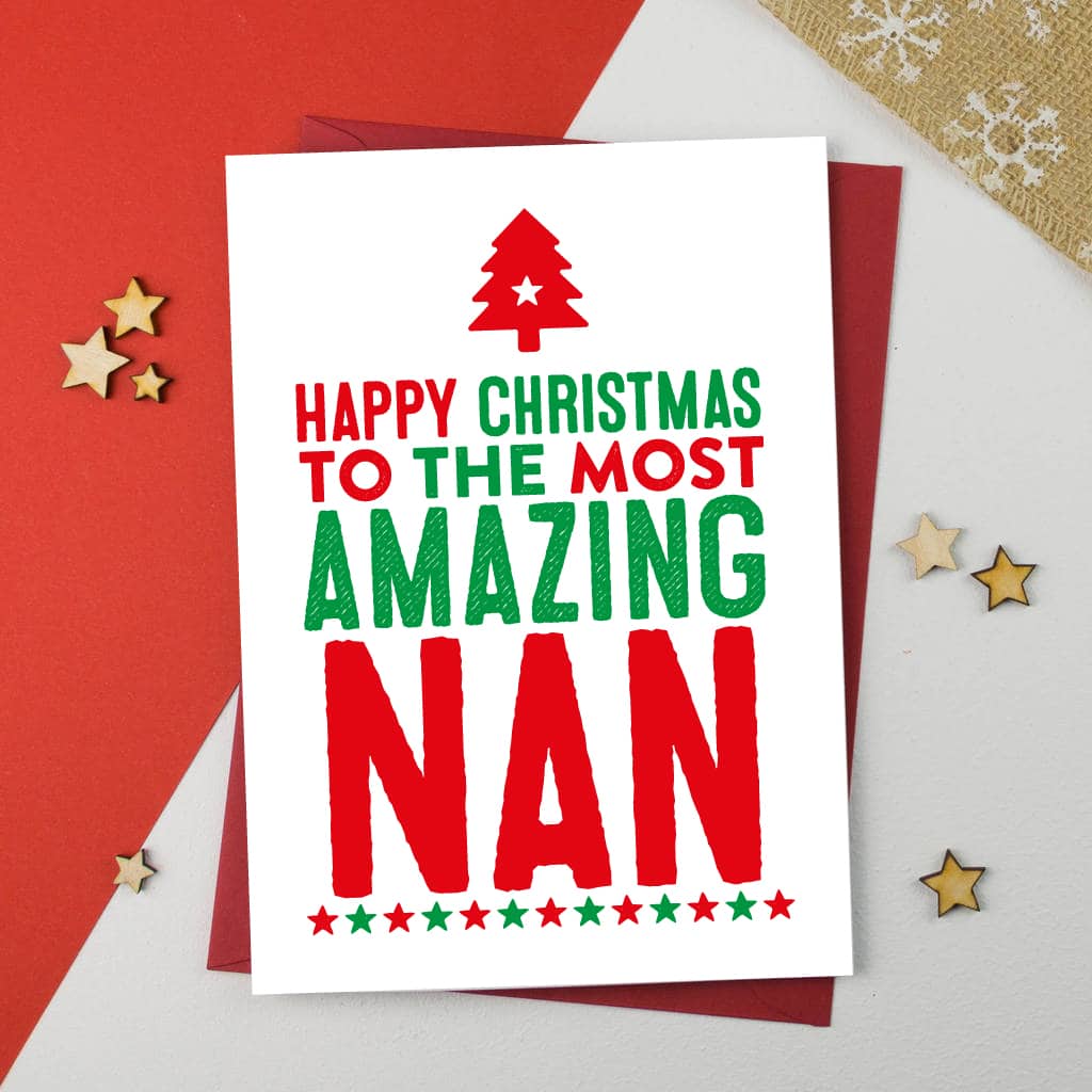 Amazing Grandma Christmas Card