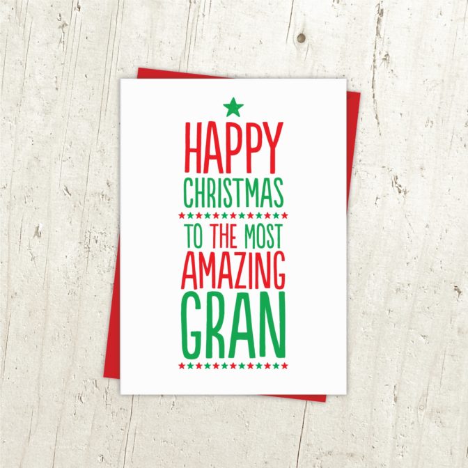 Amazing Grandma Xmas Card