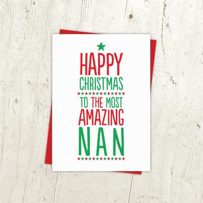 Amazing Grandma Xmas Card