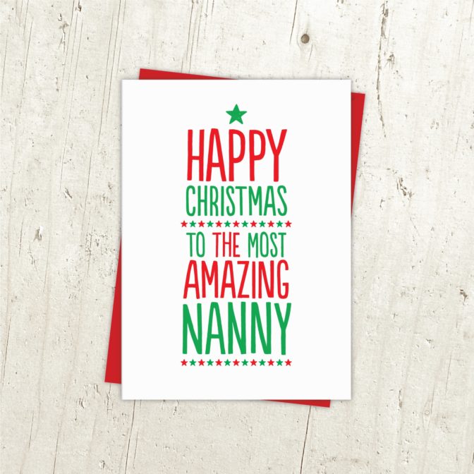 Amazing Grandma Xmas Card