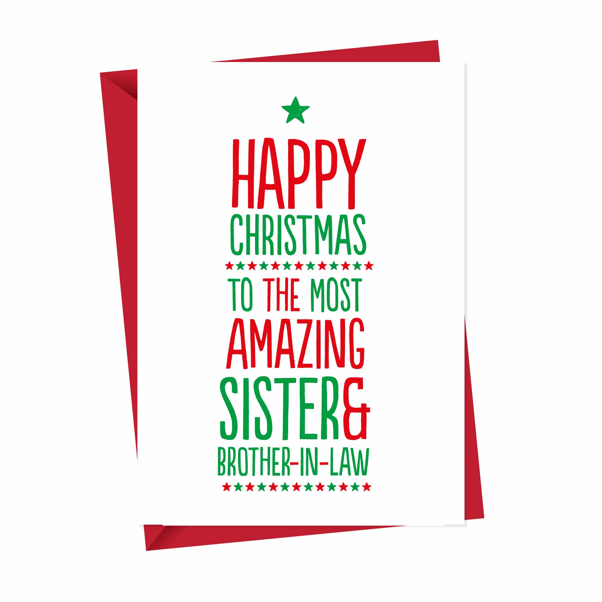 Amazing Sister and Brother in law Xmas Card