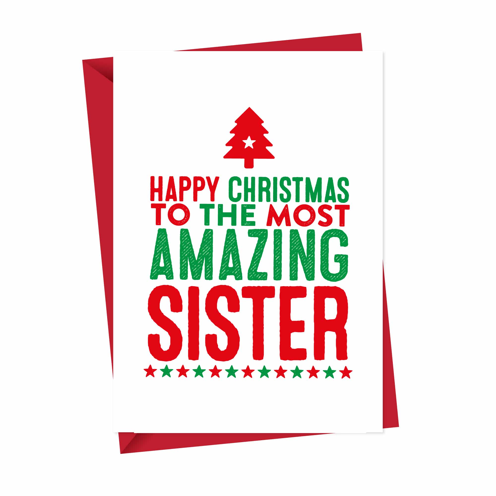 Amazing Sister Christmas Card